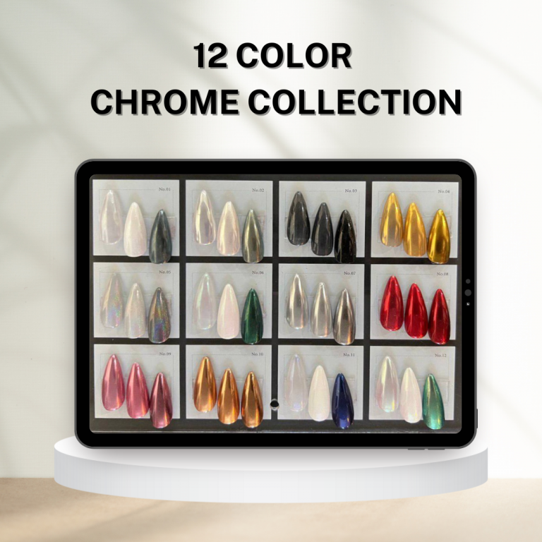 Chrome set (12 colors) + free sample display