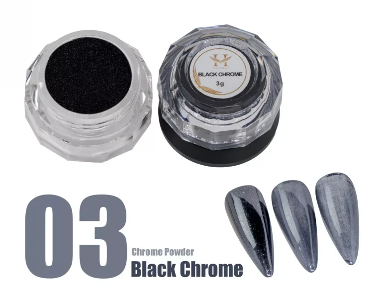 New Chrome Effects Powder #03 Black Chrome